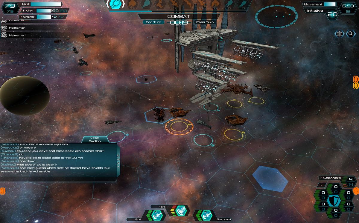 The Leviathan dreadnought ready to bombard the Vega station