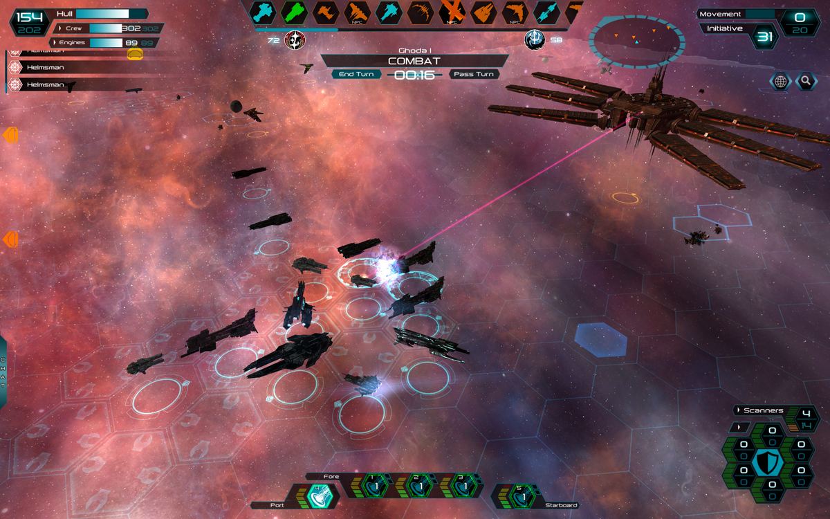 A Fleet of Sol Capital Ships and repair tenders taking on the Battlestation with Genari warships in the distance
