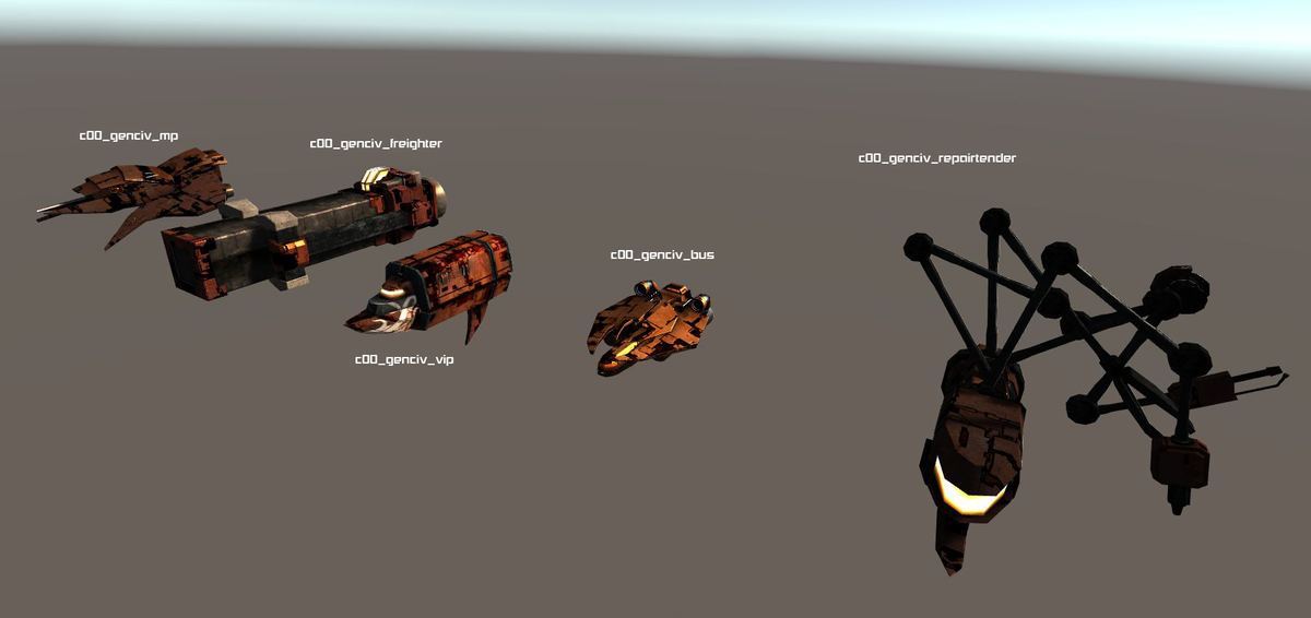Genari NPC Ships