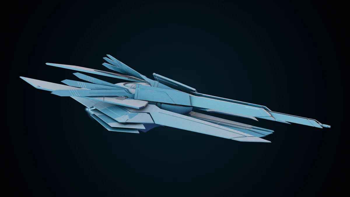 Centurion, a Ma'alaketh blockader lit in space