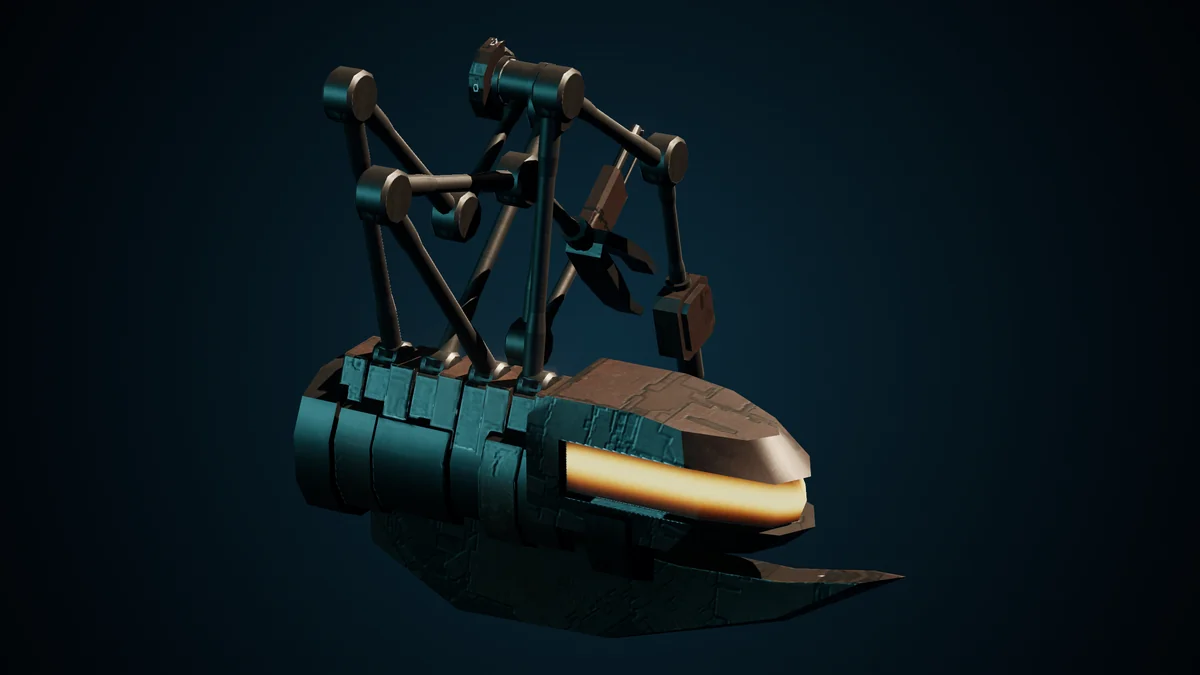 @Collector, a Ma'alaketh repair drone lit in space