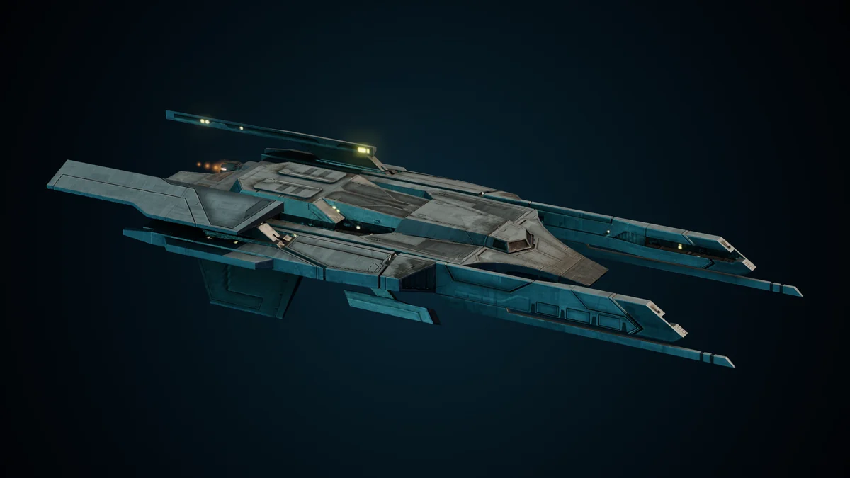Sentry, a Sol sublight gunboat lit in space