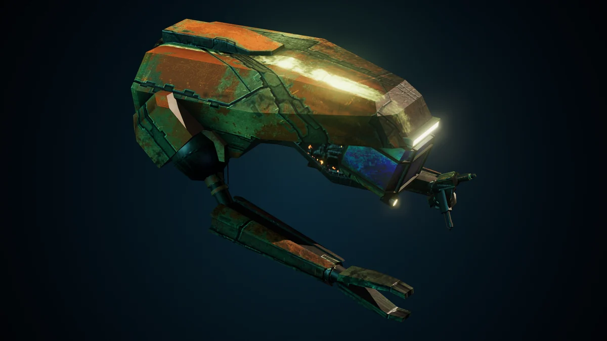 Companion, a Ma'alaketh light repair drone lit in space