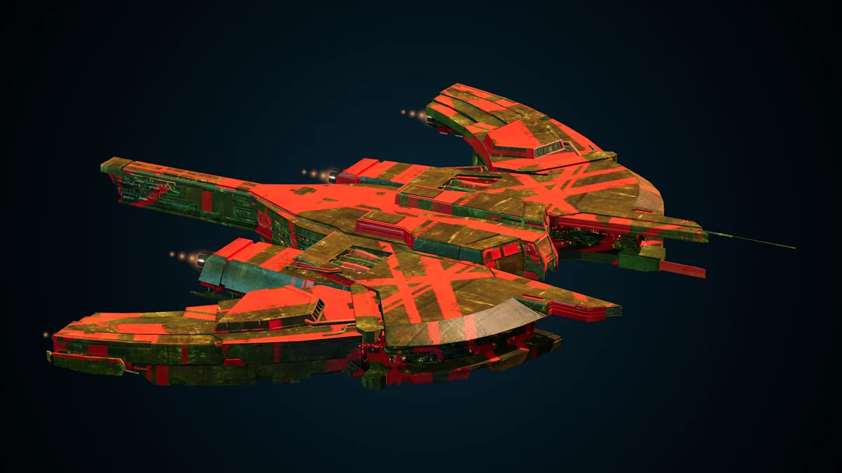 Pirate Little Stinger, a Pirate ultralight raider lit in space