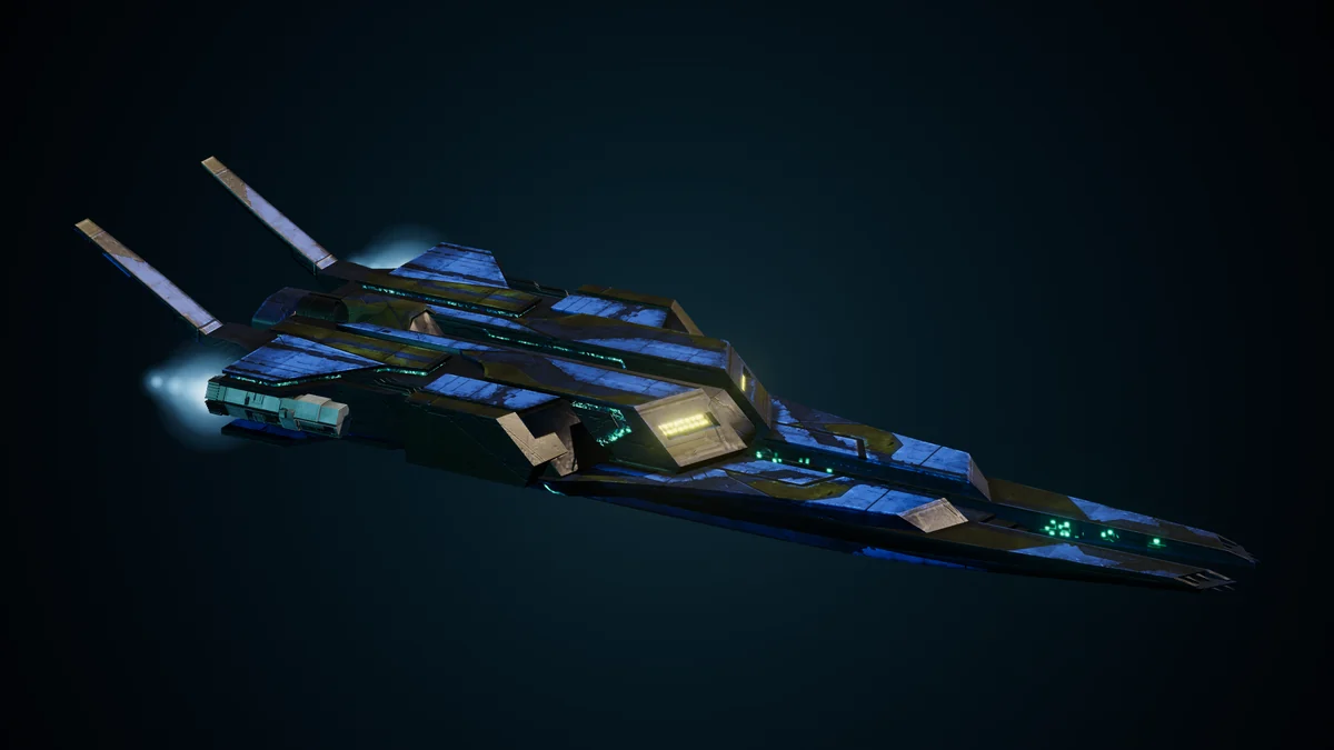 Pirate Bengbu, a Pirate light interceptor lit in space