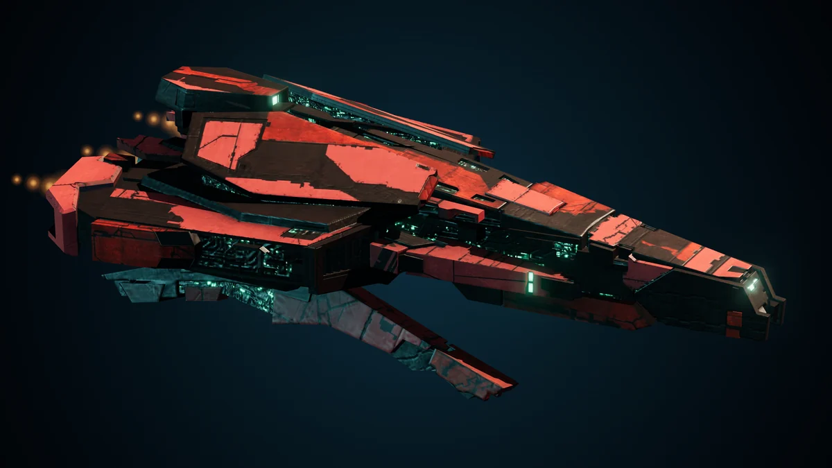 Pirate Mendi, a Pirate light maurader lit in space
