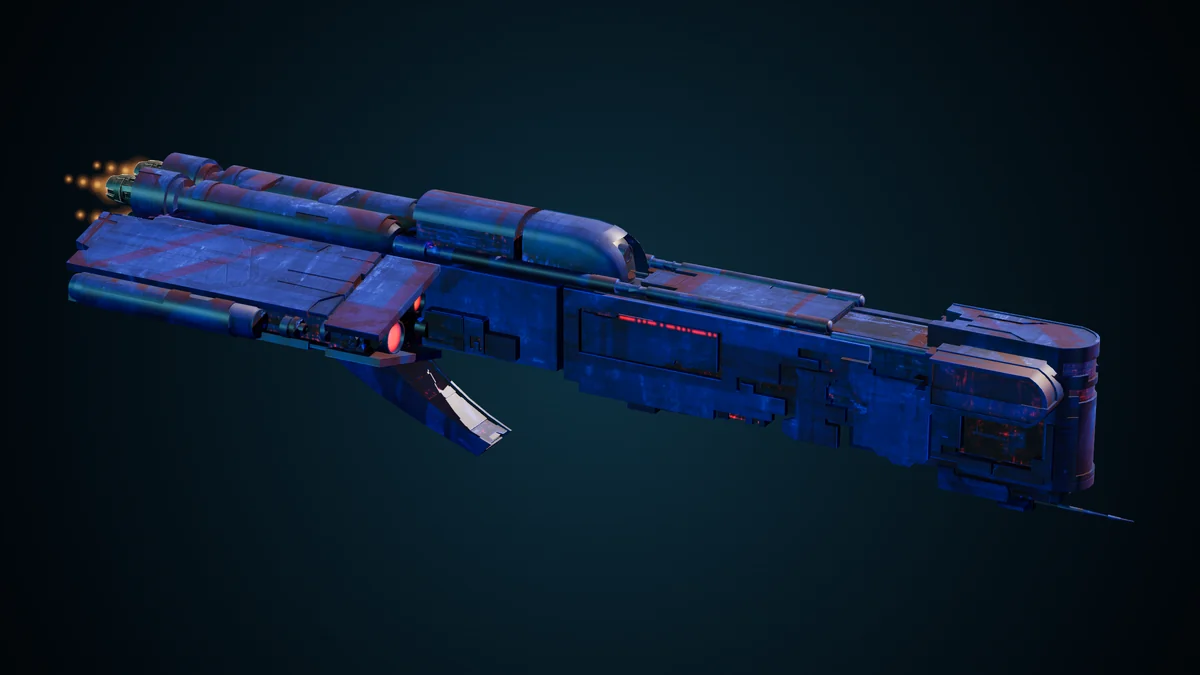 ShadowRunner, a Pirate light interceptor lit in space