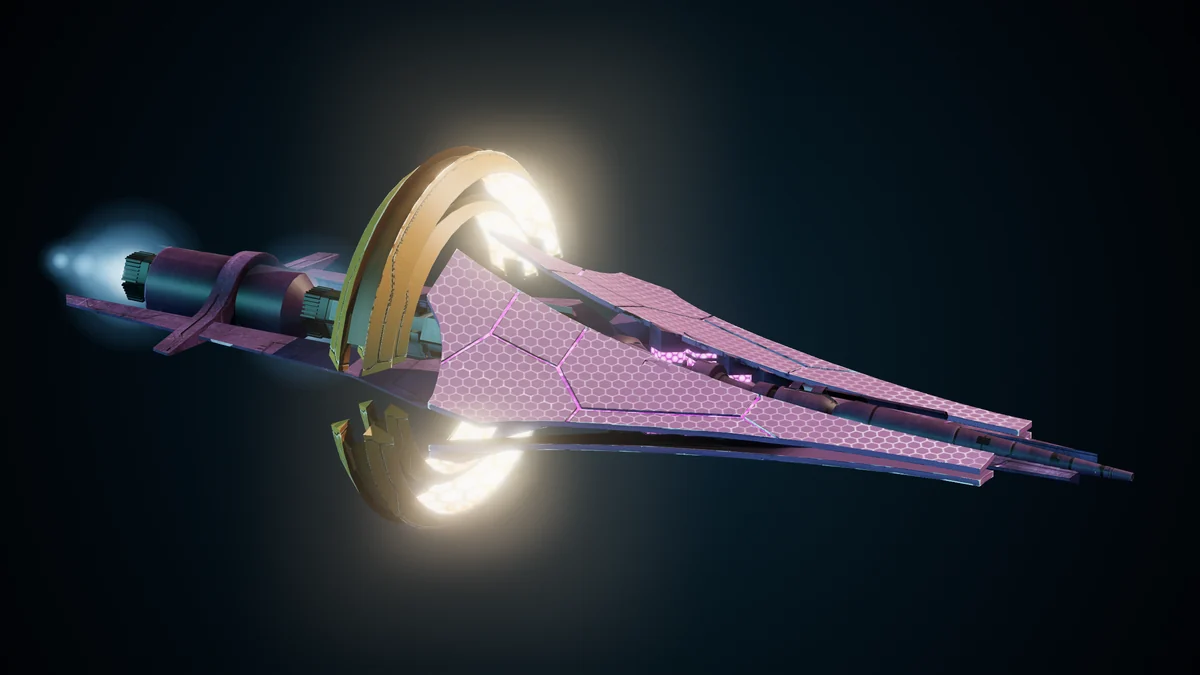 Praetorian, a Ma'alaketh light blockader lit in space