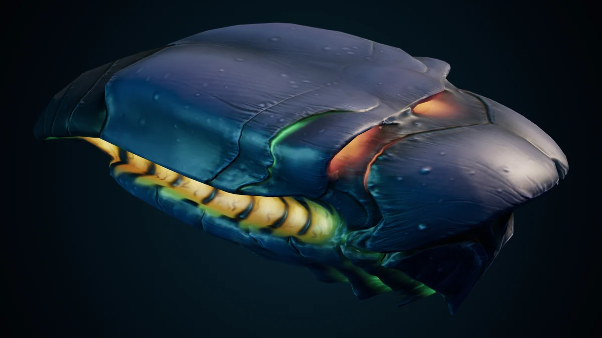 Energized Protolith, a Hive molting lit in space