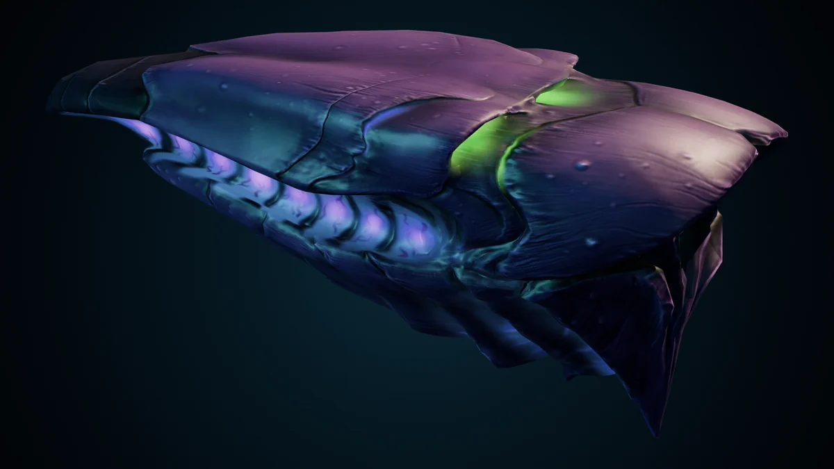 Focused Protolith, a Hive molting lit in space