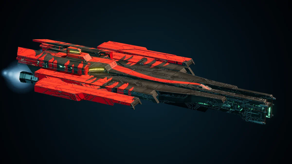 Deamon, a Pirate ranged striker lit in space