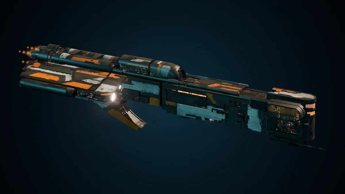 Leopard, a Sol scout frigate lit in space