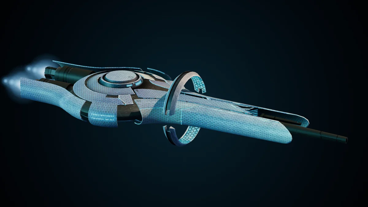 Spectre, a Ma'alaketh shadow destroyer lit in space