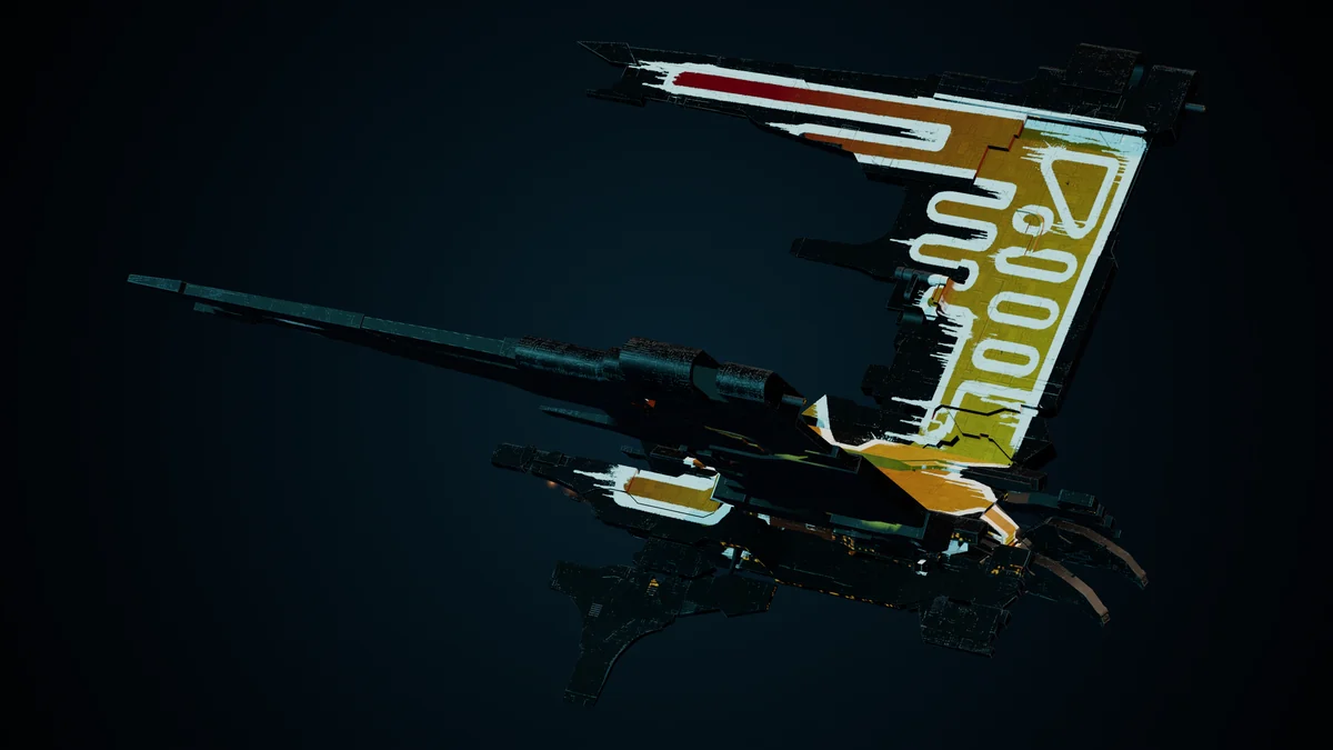 Shahbaz, a Pirate heavy maurader lit in space