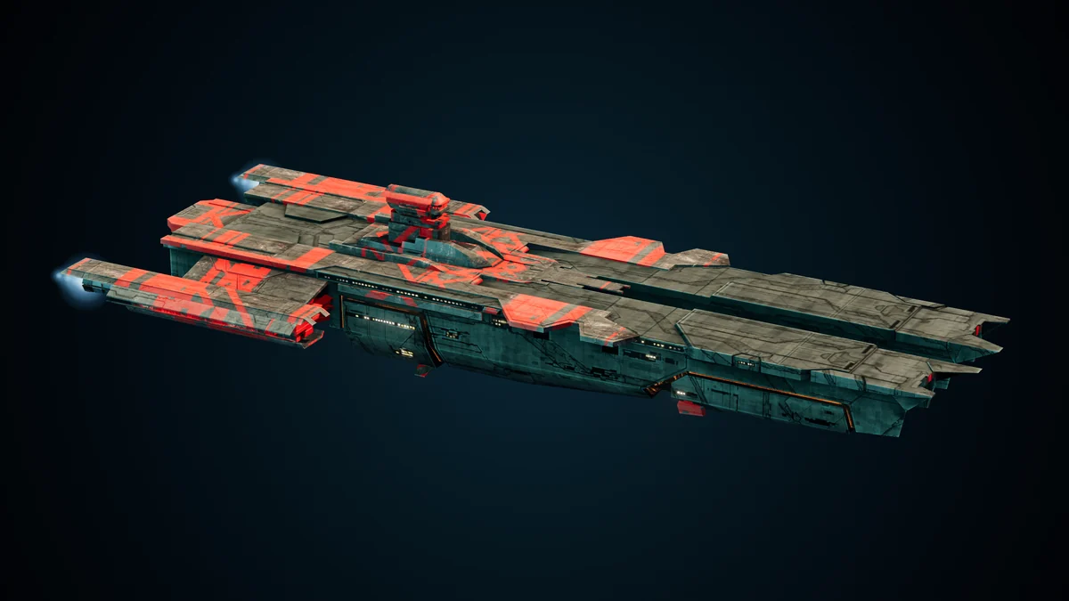 Leatherback, a Pirate heavy maurader lit in space