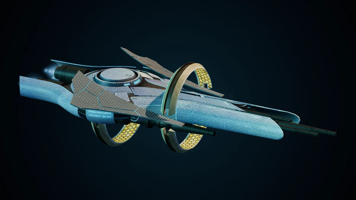 Star Light, a Ma'alaketh beam destroyer lit in space