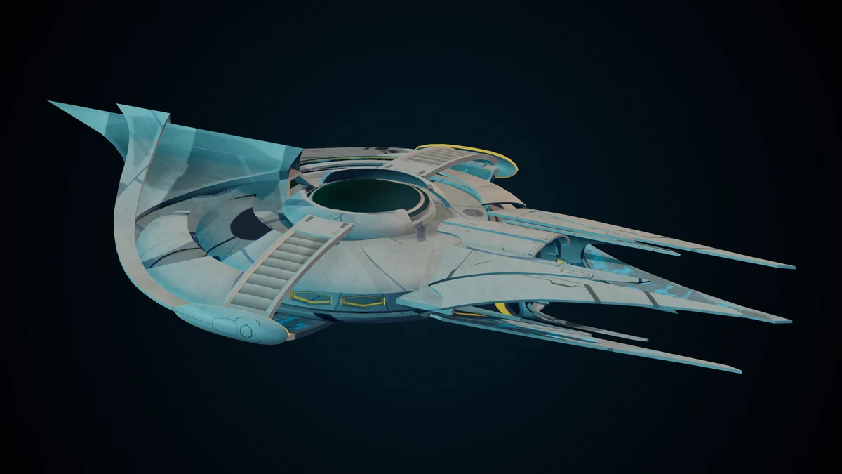 Acolyte, a Ma'alaketh auxilliary destroyer lit in space
