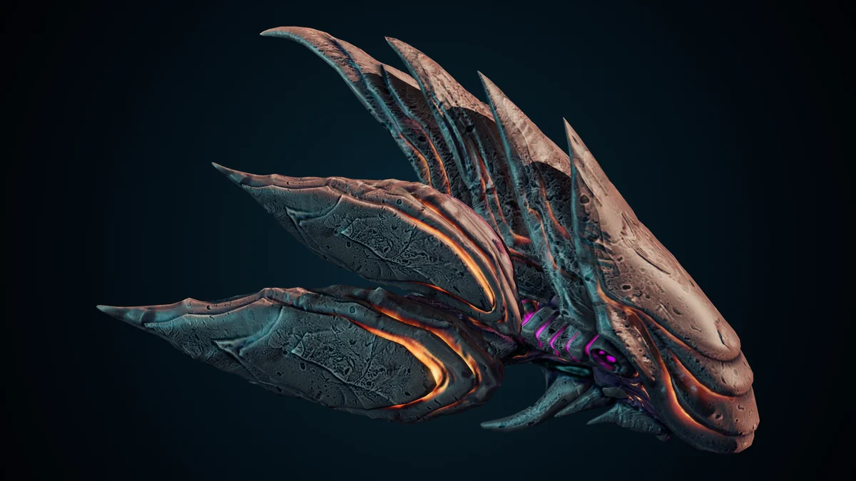 Megalith, a Hive molting lit in space