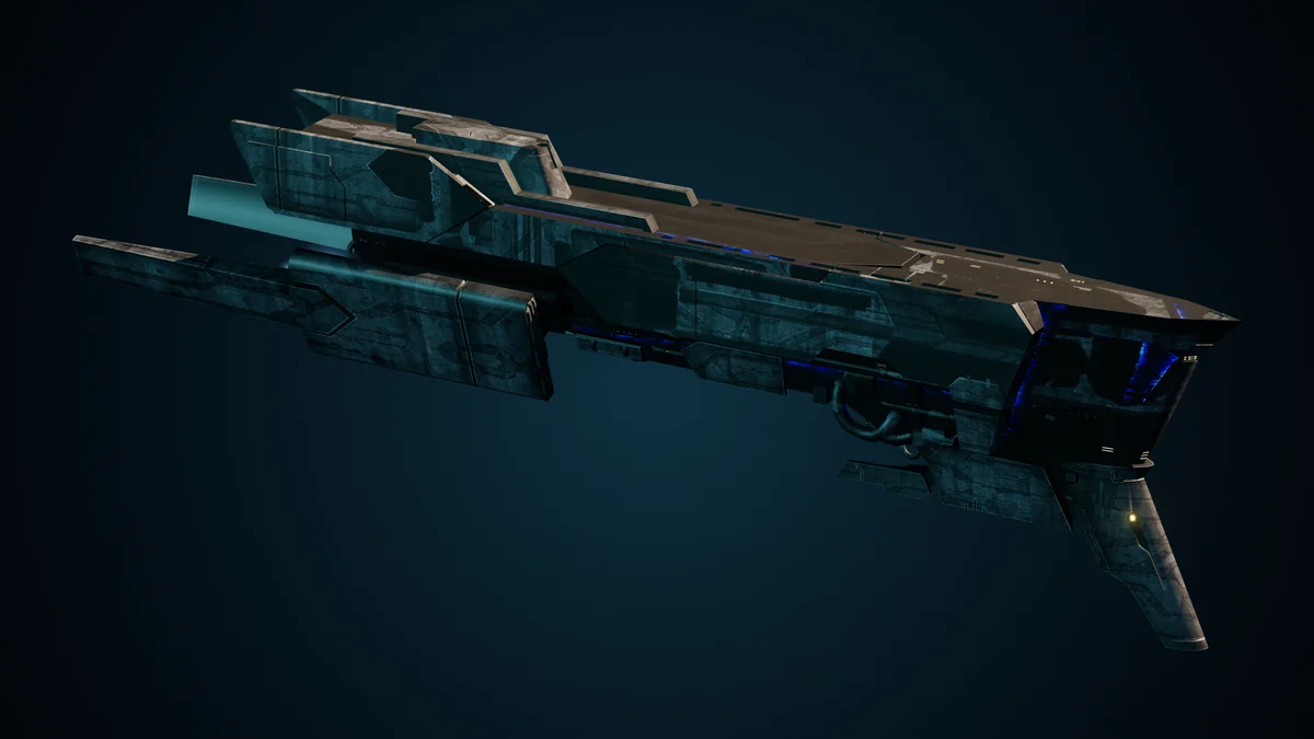 Nagara, a Sol long range beam cruiser lit in space