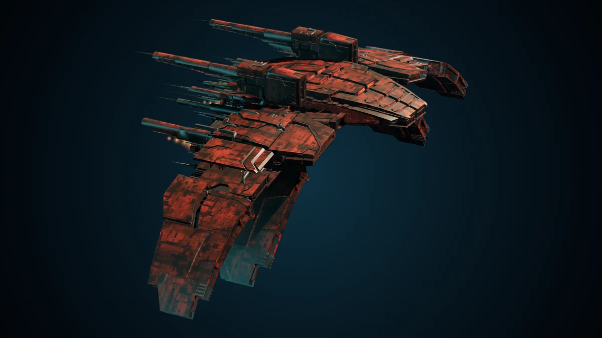 Nova, a Genari battleship lit in space