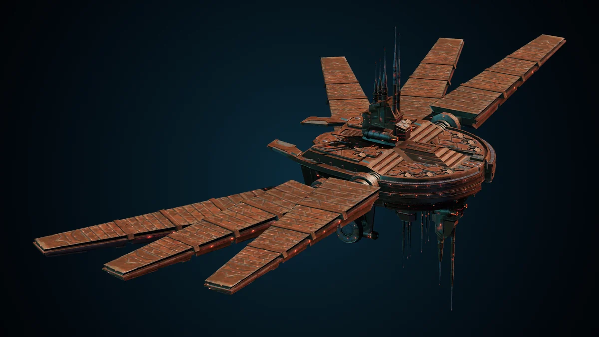 Shahavi, a Genari genari star headquarters lit in space