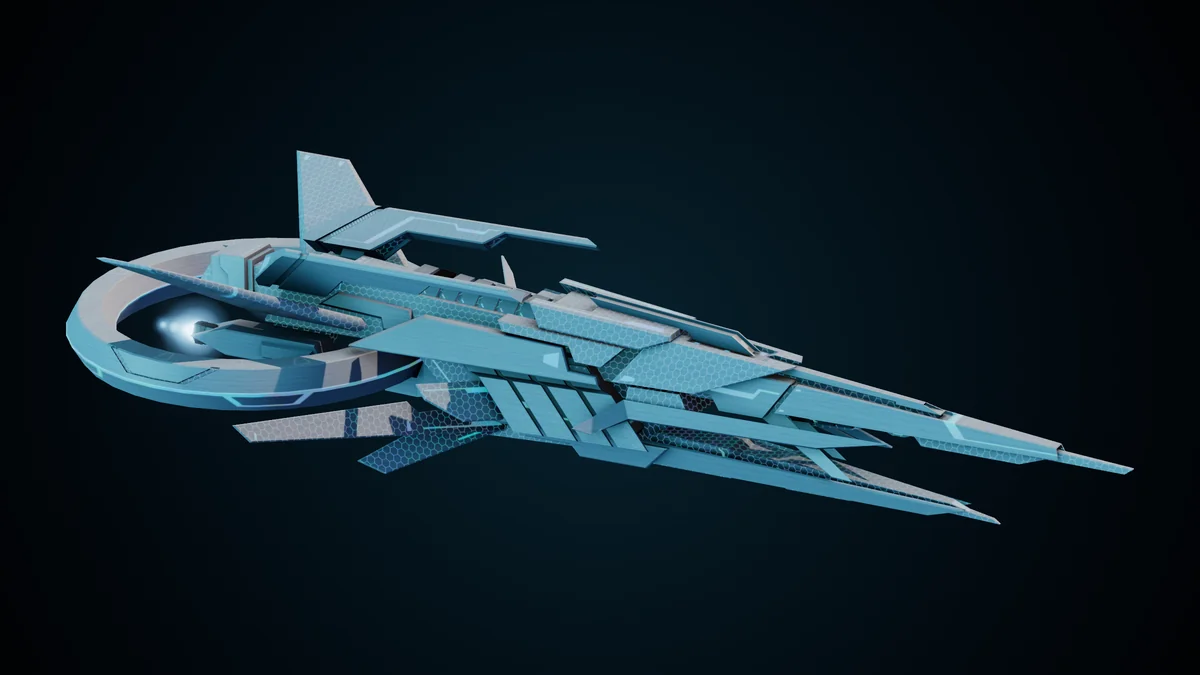 Cosmos, a Ma'alaketh heavy shadow cruiser lit in space