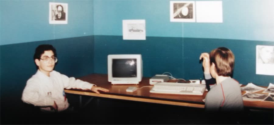 Archive photo from Robert Simyar's early years with home computers